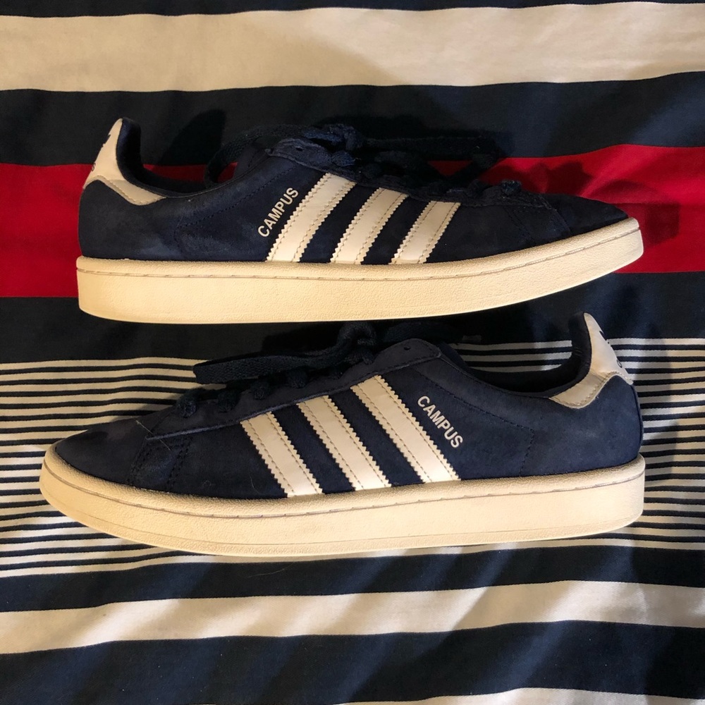 adidasOriginals Campus Dark BLUE Chalk WHITE Shoes